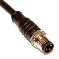 Mueller C83A01M002 Sensor Cables / Actuator Cables M8 Cordset, 3-Position Male Straight to Open End, 24 AWG, 2M