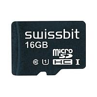 Swissbit SFSD016GN1AM1TO-E-5E-221-STD MicroSD Cards Industrial microSD Card, S-50u, 16 GB, 3D TLC Flash, -25C to +85C