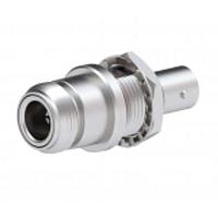 Radiall R191422000 RF Adapters - Between Series BNC FEMALE - N FEMALE BULKHEAD PANEL SEAL STRAIGHT ADAPTER