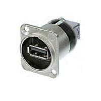 NEUTRIK NAUSB-W-B Type B to Type A USBA-USB B A Adapter Fdthru Black