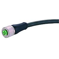 HARTING 21343700446010 Sensor Cables / Actuator Cables M12 T-cod 4-pol st/- f /- PUR 1,0m