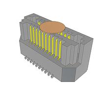 Samtec LSS-110-03-L-DV-LC-K-TR Connectors 0.635 mm Razor Beam(TM) High-Speed Hermaphroditic Terminal/Socket Strip