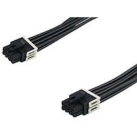 Molex 226199-1084 Discrete Wire Assembly Micro-Fit+ F-to-Micro-Fit+ F OTS Cbl Asmy DR 600mm lgt Tin Plt 8 Ckts Black