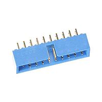 Amphenol Commercial Products G823J201240BHR Shrouded Box Header For USB 3.0,2.0mm Pitch STR,2x10Pin,15U GOLD,NY9T,BLUE,REM#20P,NORMAL