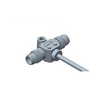 Amphenol LTW SD-040400-MM0-TSA10 Sensor Cables / Actuator Cables Circular Metric Connector, T Cable, Metal, D Coding, 4A, 04 pins, (End 1) Male Male, (End 2) Male Male, Screw Thread, Length 10000 mm, IP68 Mated