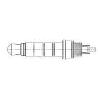 Kycon STX-P-5POLE Phone Connectors Mating Connector 5-Pole Stereo Plug