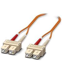 PHOENIX CONTACT 1115534 Fiber Optic Cable Assemblies Multi-mode OM2 duplex jumper  SC-SC  UPC polishing  length 3 m