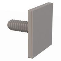 Essentra Components 012520ABTS075 Base Threaded Stud, Adhesive, 1/4-20 Thread, 3/4 Lg