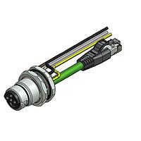 Amphenol CONEC 57-02162 Ethernet Cables / Networking Cables ENP-17-1-FSH1PST3PEDBU4-45S-RS8.33-0,5/0,5/G6/150/034