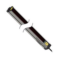 Banner Engineering SLSE14-600P8 Emitters EZ-SCREEN Emitter; Resolution: 14 mm; Range: 6 m (20 ft); Defined Area: 600 mm (23.6 in); Housing Length: 571 mm (26.4 in); Connection: 8-pin M12 Pigtail Connector; No test input