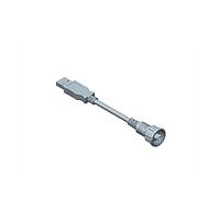 Amphenol LTW NUB20FL-NAML-SA002 I/O Connectors USB, Mini B 2.0, Plastic, 1.5A, Female Connector, Straight-to-Straight, Screw Thread, Overmolded Double Ended, Length 2000mm, IP67