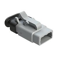 Amphenol SINE Systems ATM06-3S-SR01GY 3-Way 3 Pin Plug w/Strn Rlf