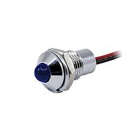 VCC CC-1-3057-9909-I Panel Mount Reflector LEDs PMI Dia .319" (8.10mm) Blue 12V
