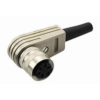 Amphenol Tuchel T 3651 058 Connectors FEMALE R ANG CONN 14C GOLD 4-6MM