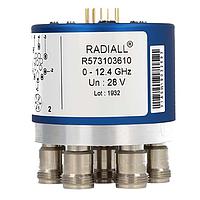 Radiall R573003820 High Frequency Relays SP8T Ramses N 3GHz Normally open 28Vdc TTL Diodes Pins Terminals