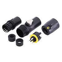 Amphenol Audio HPT-3-M Plugs Male/Inlet Cbl Plug Screw Term, Locking