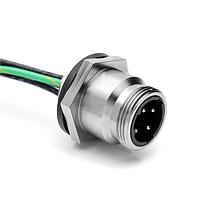 Amphenol SINE Systems P31407-M1 AC Power Cord Power RCPT male 12AWG .5 NPT thrd 1m