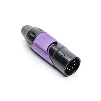 Amphenol Audio AX5MB7M-AU Connectors 5P PIN M PLUG BLKGLD W VLT MRK SLV