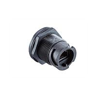 Amphenol LTW ROP-5SPFFH-TCM7001 Circular Backshell RJ, ODVA, Plastic, 1.5A, Cat 5e, Circular, 3 Points Lock, Jack 180  (Horizontal), Receptacle, IP67 Mated