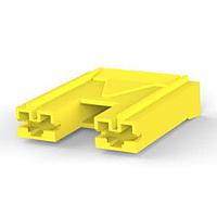 AMP Connectors - TE Connectivity 176498-4 Tab Housing 187 POSITIVE LOCK REC 2P YELL.