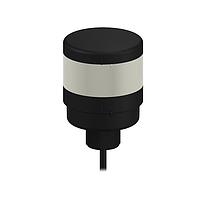 Banner Engineering TL70GAQ Tower Lights TL70 Tower Light; Black Housing: 1-Color Audible Indicator; Voltage: 12-30 V dc; Environmental Rating: IP65; Input: Bimodal; Colors: Green; 5-pin M12 Integral QD