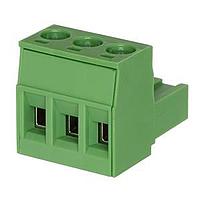 Same Sky (formerly CUI Devices) TBP04P1-500-02GR Plugs 2 24 Poles, Pluggable, Horizontal, 5.0 Pitch, 28 12 (AWG), Terminal Block