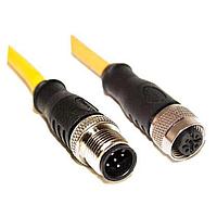 Mueller C5AC06M002 Sensor Cables / Actuator Cables M12 Cordset, 5-Pos Male Straight-Female Straight, 22 AWG, 2M