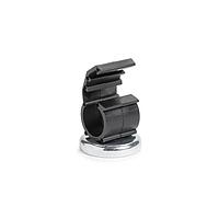 HellermannTyton 151-03647 Magnetic Clamp Magnetic Clamp, 0.50" Dia, Neodymium Magnet/POM/ST, 15lb Pull Force, Black, 10/bag