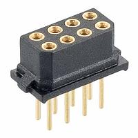 Harwin M80-7701642 Socket Assembly 8+8 DIL FEMALE VERT 4.5MM TAIL