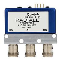 Radiall R570033030 High Frequency Relays SPDT Ramses N 3GHz Latching 28Vdc Diodes Pins Terminals