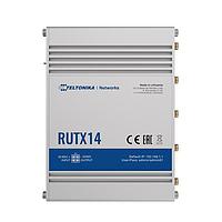 Teltonika RUTX14000000 Cellular Routers 4G/3G/2G/LTE CAT12, Cellular Router, Dual SIM, Dual band WiFi 5 Ghz & 2.4 Ghz. GNSS (GPS), 5 x Ethernet, Bluetooth LE, USB. Regions: Europe, the Middle East, Africa, Australia, APAC2, Brasil, Malaysia. European power supply