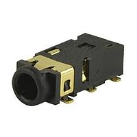 Same Sky (formerly CUI Devices) SJ2-25414A-SMT-TR Phone Connectors 2.5mm gold terminal 4 conductor 0 switch