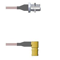Amphenol Custom Cable Q-2203T000R008i RF Cable Assemblies N-SJB/SMB-RP G316D 8I