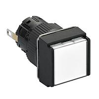 SCHNEIDER XB6ECV1BP Panel Mount Indicators / Switch Indicators PL, Square, white, 24V,