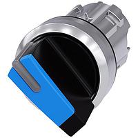 SIEMENS 3SU10522BC500AA0 Short Handle SEL SW, 2POS, MOM, SHORT HANDLE, BLU