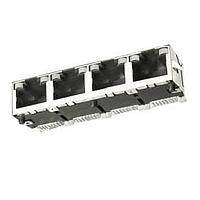 Amphenol Commercial Products RJSSE706202 Modular Connectors / Ethernet Connectors SMT 6P6C No Shield 2 Port