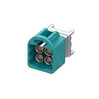 Rosenberger AMS19D-40MZ5-J PCB Connectors Straight HFM Quad Plug PCB with Housing; Beige