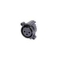 NEUTRIK NC3FAAV-0 Receptacles 3P FEMALE VERT NO LATCH OR GROUND