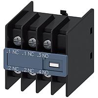 SIEMENS 3RH29114HA12 Control Switches AUX. SWITCH 1NO+2NC S00 & S0 RING LUG