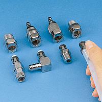 OMEGA FT-LC170-05 Chrome-Plated Brass Quick Couplings (5/16 in, Barbed Fitting, 1/4 in, Quick Coupling Female, Coupling, Barbed Fitting)