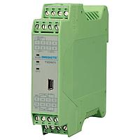 OMEGA TXDIN70-24V Dual DIN Rail Temperature Transmitter w/ Programmable Inputs (Thermocouple, RTD, Voltage, 0 to 20 mV, 0 to 60 mV, 0 to 100 mV, 0 to 1V, 0.2 to 1V, K: -50 to 1300°C , S: -50 to 1700°C , R: -50 to 1700°C, T: -200 to 350°C, E: 0 to 1000°C , J: 0 to 1200°C ,B*: 0 to 1800°C, N: -50 to 1300°C , WRe5%WRe26: 0 to 2300°C,Pt100: -200 to 900°C)