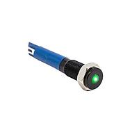 E-Switch PVL06FL131 Pilot Indicator 6mm 2-20mA 2.8V Grn Lens Sldr Blk IP67
