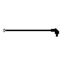 BIVAR SZR1-10.00-F4PBE54 Flexible Light Pipes with LEDs 10 Inch, Black Fiber, Blue Lens, IP54