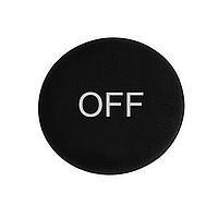 Eaton M22-XDP-S-GB5 Mushroom Head Plates BLK ETCHED BUTTON PLATE FOR MUSHROOM