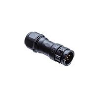 Amphenol LTW CB-06BMMA-QL8MN0 Standard Circular Connector X-Lok, Middle Size, Plastic, 10A, 06 pins, Male Connector, Male Contact, Straight, Push Lock, Crimp, Field Installable without Pin, F8.0 - F10.0mm, IP68