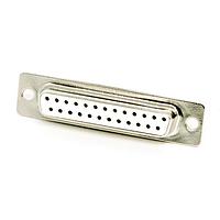 AIM-Cambridge / Cinch Connectivity Solutions 40-9725S Receptacle 25 POS. SOLDER FEM. GOLD PLTD. CONTACTS