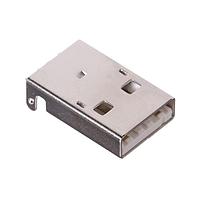 Kycon KUSBX-SMT2AP1S-W USB Type A Connectors A TYPE SMT WHT PLUG .9mm POSTS SHIELDED