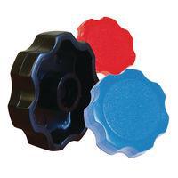 Essentra Components 29F038WT Flowerette Knob Flowerette Press Lock Thumb Screw Knob, 3/8 Screw