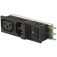 Schurter 6423.0151.10 Inlet/Outlet Combinations POWER ENTRY MODUL 64 FELCOM 10A