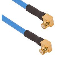 Amphenol SV Microwave 7012-0801 RF Cable Assemblies SMP F R/A - 2.92mm M C/A for .085 OAL 24"